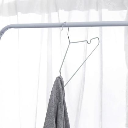 Imagem de Kit 10 Cabides em Metal Emborrachado Adulto