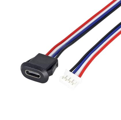 Imagem de Kit 10 Cabo de Conexão USB C Fêmea DIY para 4 Vias PH 2.0 Perfeito para Arduino