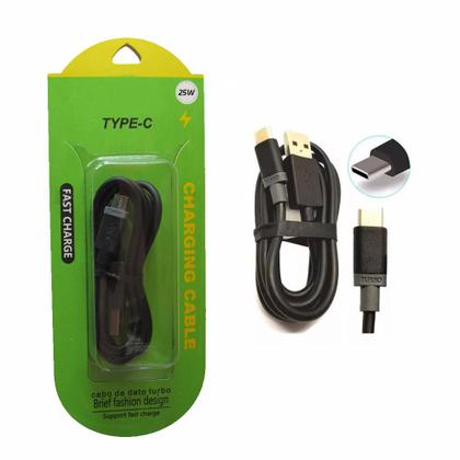 Imagem de Kit 10 Cabo USB Motorola Turbo Tipo-C 25W 1 Metro  - CAB96