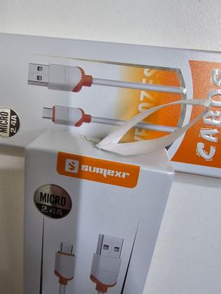 Imagem de Kit 10 Cabos Micro-usb V8 Carregamento Dados Atacado Revenda