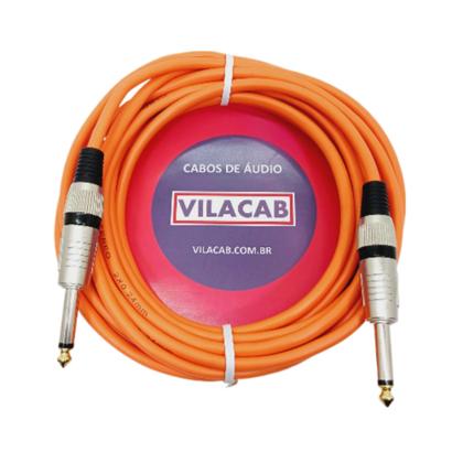 Imagem de Kit 10 Cabos P10 P10 Mono Coloridos 2 Metros Multi-uso