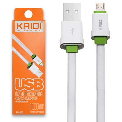 Imagem de Kit 10 Cabos Usb Celular V8 Android Kaidi