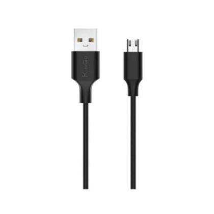 Imagem de Kit 10 Cabos USB V8 Kingo Preto 1m 2.1A para Galaxy J6 Plus