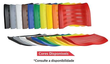 Imagem de KIT 10 Cadeiras Universitárias Vermelho com porta livros - Mastcmol