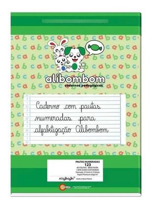 Imagem de Kit 10 Caderno Brochurão Flexivel C/Pauta Alibombom 60 Folha