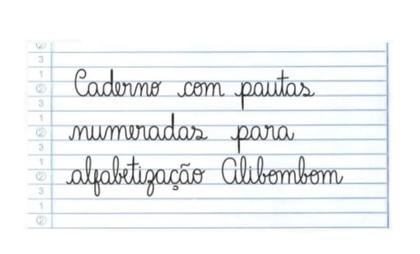 Imagem de Kit 10 Cadernos Alibombom Infantil Verde Pauta Numerada