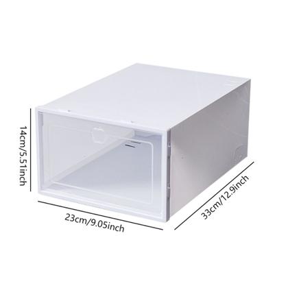 Imagem de Kit 10 Caixa Organizadora Sapateira Sapato Tenis Empilhavel PRETA