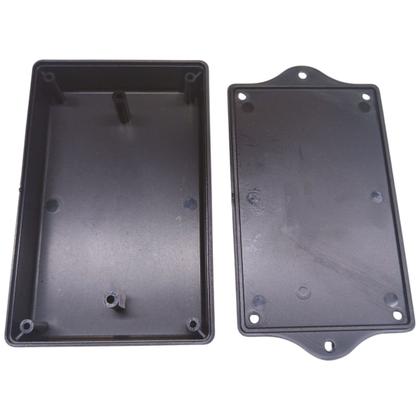 Imagem de Kit 10 Caixa Plástica para Montagem de Circuitos Eletrônica Arduino X11136 com Aba