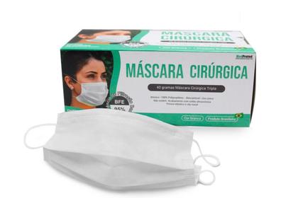 Imagem de Kit 10 Caixas de Máscara Descartável Tripla Camada Consolidada com Elástico e Clip Nasal - MEDPROTED