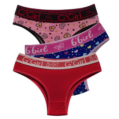 Imagem de Kit 10 Calcinha Feminina Tanga Confortável Cotton Revenda Com Elástico No Cós