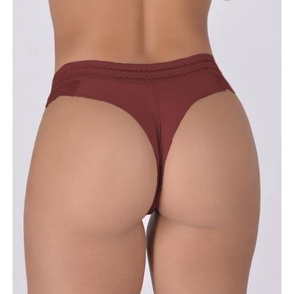 Imagem de Kit 10 Calcinha Fio Dental Fio Duplo  Lingerie Com Renda e Elástico na Cintura Tanga Feminina Atacado e Revenda