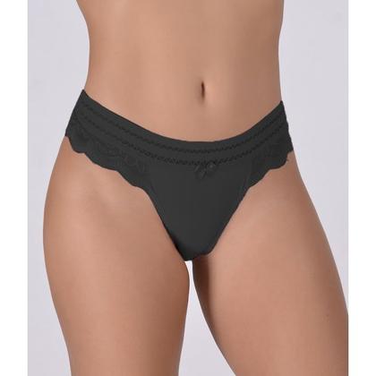 Imagem de Kit 10 Calcinha Fio Dental Fio Duplo  Lingerie Com Renda e Elástico na Cintura Tanga Feminina Atacado e Revenda