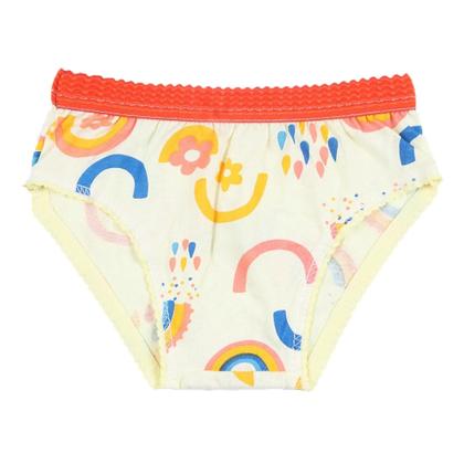 Imagem de Kit 10 Calcinha Infantil Menina 100% Algodão Com Cós Estampada