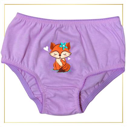 Imagem de Kit 10 Calcinha Infantil  Menina 100 Algodão 