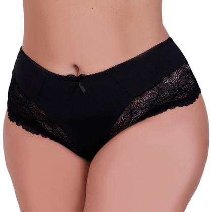 Imagem de Kit 10 Calcinha Plus Size com detalhe de Renda Tanga Grande Valéria