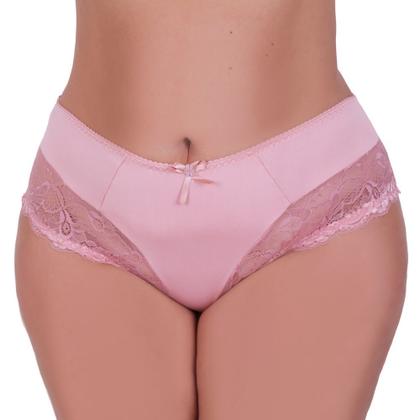 Imagem de Kit 10 Calcinha Plus Size com detalhe de Renda Tanga Grande Valéria