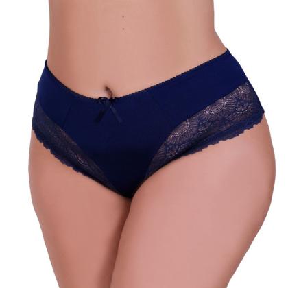 Imagem de Kit 10 Calcinha Plus Size com detalhe de Renda Tanga Grande Valéria