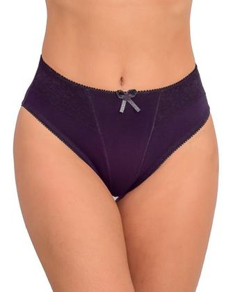 Imagem de KIT 10 Calcinhas algodão cintura alta Lingerie Atacado Em Cotton E Renda 