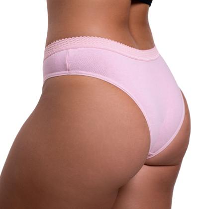 Imagem de Kit 10 Calcinhas Algodão Cós Largo Conforto Tanga Feminina