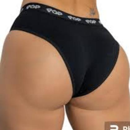 Imagem de Kit 10 Calcinhas Algodão Pop Adulto Básica Lisa Com Coz Largo Sortidas