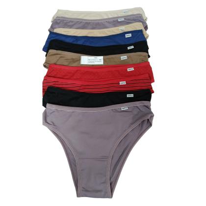 Imagem de Kit 10 Calcinhas Biquíni Microfibra sem estampa Del Rio