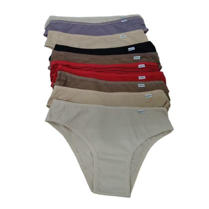Imagem de Kit 10 Calcinhas Biquíni Microfibra sem estampa Del Rio