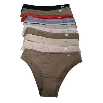 Imagem de Kit 10 Calcinhas Biquíni Microfibra sem estampa Del Rio