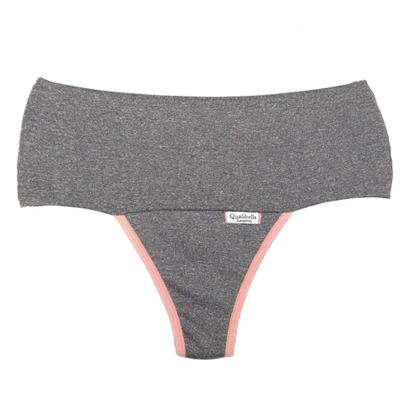 Imagem de Kit 10 Calcinhas Cintura Alta Segura Barriga Fitness Cós Duplo Redutora Lingerie Feminina