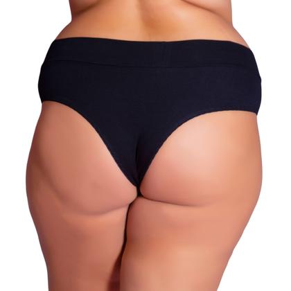 Imagem de Kit 10 Calcinhas Cós Alto Cotton Confortável Plus Size Elasticidade Tamanho Grande