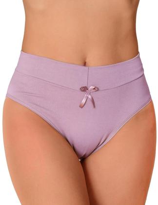 Imagem de KIT 10 Calcinhas de Algodão Femininas Cintura Alta Cós Duplo Confortavel Atacado e Conforto Tecido Liso Lateral Larga Dia a Dia Antialergica