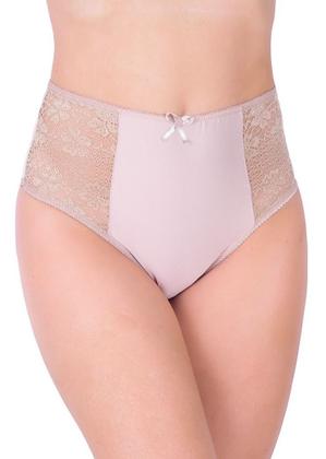 Imagem de Kit 10 Calcinhas Femininas Plus Size Cintura Alta com Renda nas Laterais Largas Atacado De Fábrica