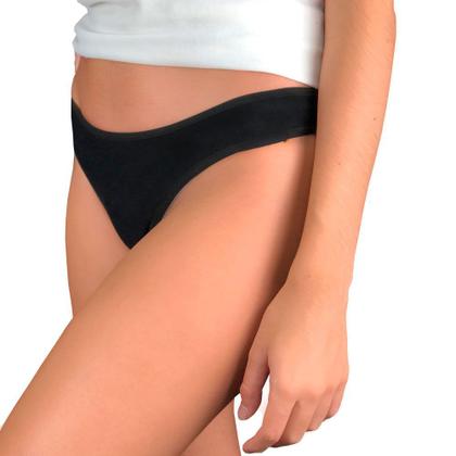 Imagem de Kit 10 Calcinhas Fio Dental Try Basics Algodão Cotton Básica Lisa Moda Lingerie