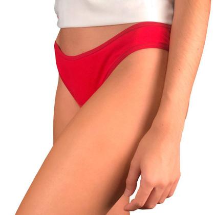 Imagem de Kit 10 Calcinhas Fio Dental Try Basics Algodão Cotton Básica Lisa Moda Lingerie