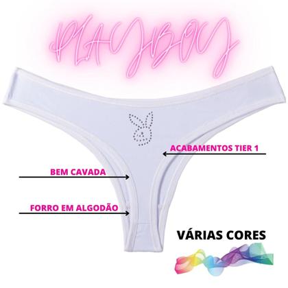 Imagem de Kit 10 Calcinhas Fio Sensual Atacado  Tanga Coelhinha 8052