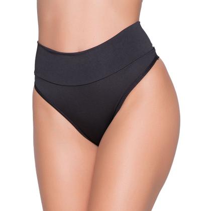 Imagem de Kit 10 Calcinhas Modeladora Cós Alto Duplo Fio Duplo