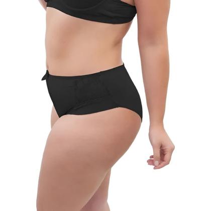 Imagem de Kit 10 Calcinhas Plus Size Cós Alto Calçola Senhora Confortável Lingerie 