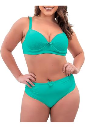 Imagem de Kit 10 Calcinhas Plus Size Cós Alto Calçola Senhora Confortável Lingerie 