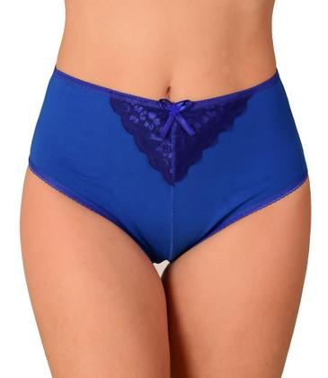 Imagem de Kit 10 Calcinhas Plus Size Senhora Cintura Alta Detalhe Em Renda Atacado Kit Calçola Veste até 52