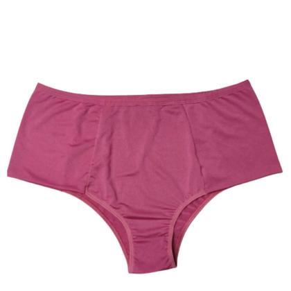 Imagem de Kit 10 Calcinhas Sortidas Cós Alto Pala Dupla Plus Size Forro Algodão Feminina Confortável Adulto