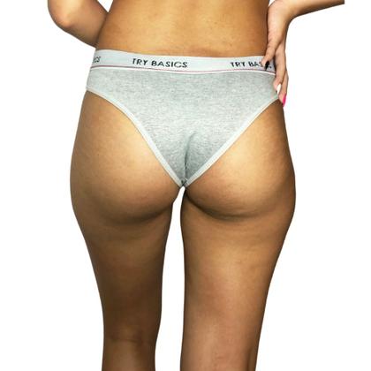 Kit 10 Calcinhas Tanga Cotton Algodão Confortável com Elástico Try Basics Imagem de Kit 10 Calcinhas Tanga Cotton Algodão Confortável com Elástico Try Basics