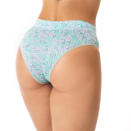 Imagem de Kit 10 Calçola Cós Alto Modeladora Calcinha Reforçada Cintura Alta Revenda Estampada