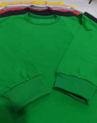 Imagem de Kit 10 Camiseta Básica infantil Menino e Menina Unisex Manga Longa 100% algodão