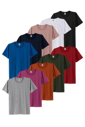 Imagem de  Kit 10 Camiseta Masculina Básica Diversas Cores
