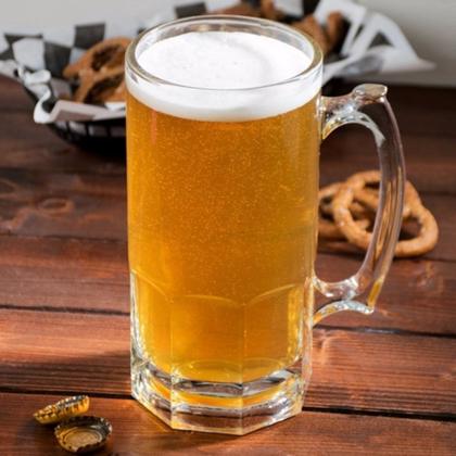 Kit 10 Canecas de Vidro 320ml Perfeitas para Cerveja e Chopp - praticasa Imagem de Kit 10 Canecas de Vidro 320ml Perfeitas para Cerveja e Chopp