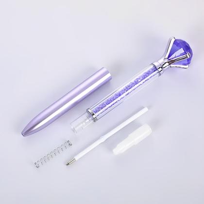 Imagem de Kit 10 Caneta Gel Esferográfica Diamante / Flamingo Cristal Luxo Ponta Fina