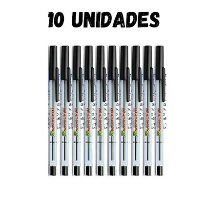 Imagem de Kit 10 Canetas Compactor Ponta Fina 0,7 - Preta