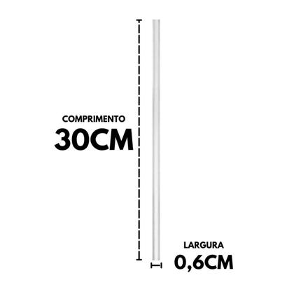 Imagem de Kit 10 Canudo Reutilizável Para Copo E Garrafa Termica 31Cm