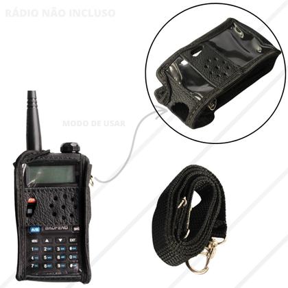 Imagem de Kit 10 Capa com Alça e Clip Para Radio Comunicador UV5R UV5RA