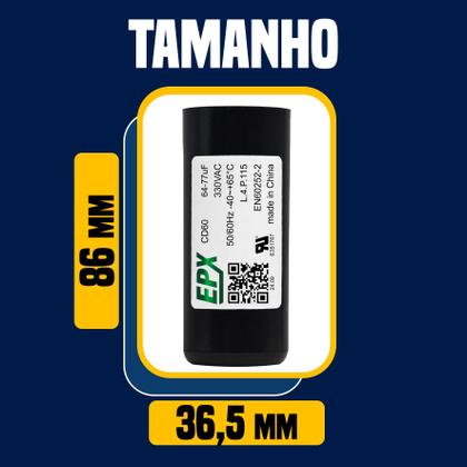 Imagem de Kit 10 Capacitor Eletrolitico De Partida 64-77uF 330Vac EPX