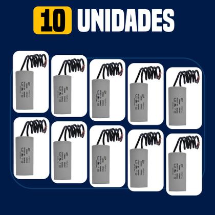 Imagem de Kit 10 Capacitor Permanente 140uF 250Vac EPX com Fio